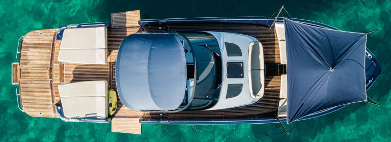 Air view of CNM Continental Tender 50 Double K - Yacht in Ibiza