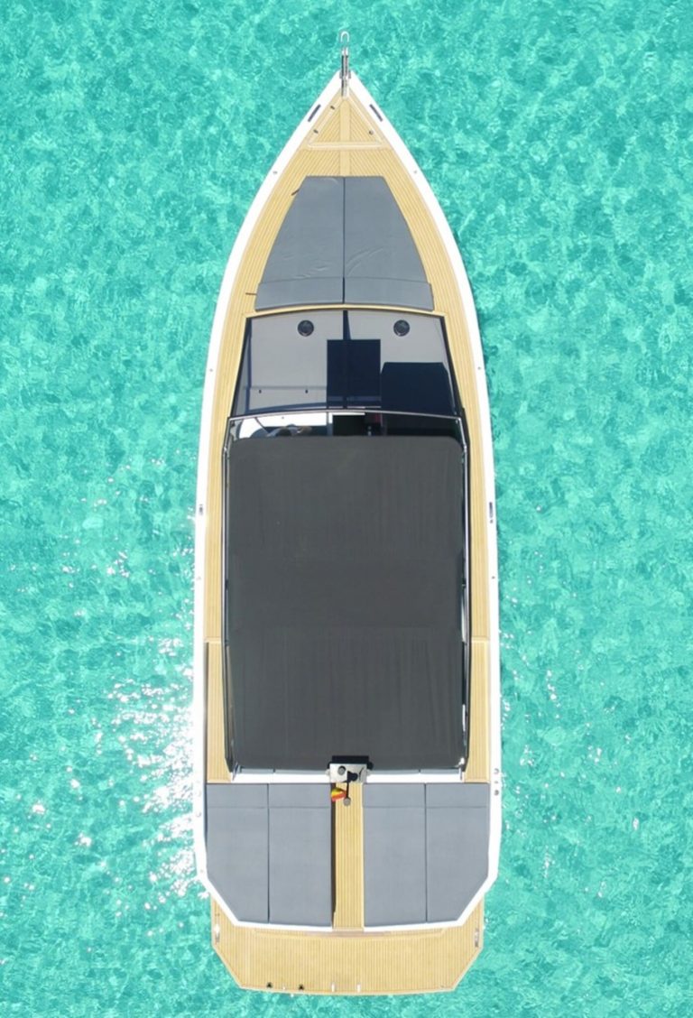 Air view of De Antonio D46 Valentina - Yacht in Ibiza