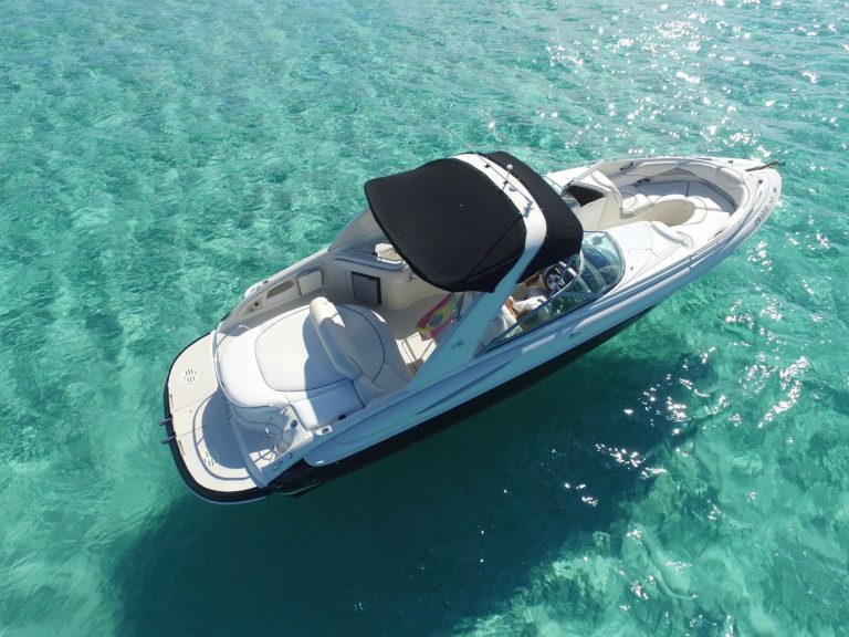 Air view of Monterey 298 SS Karibu - Motorboat in Ibiza