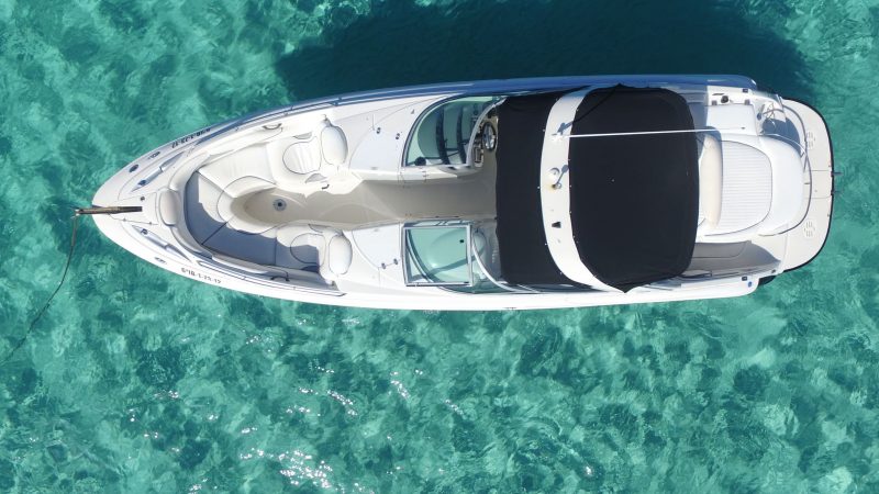 Air view of Monterey 298 SS Karibu - Motorboat in Ibiza