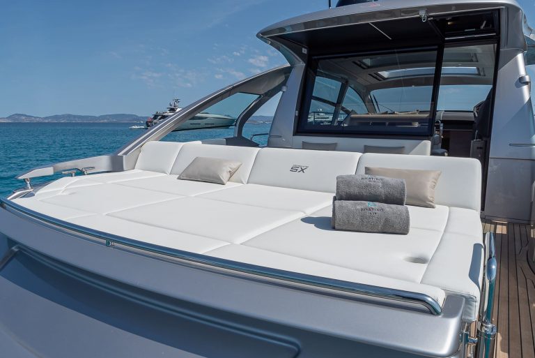 Sundeck of Pershing 5x Remedy - Yacht in Ibiza
