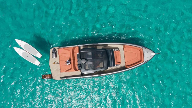 Air view of Vanquish VQ40 Caja tres - Yacht in Ibiza