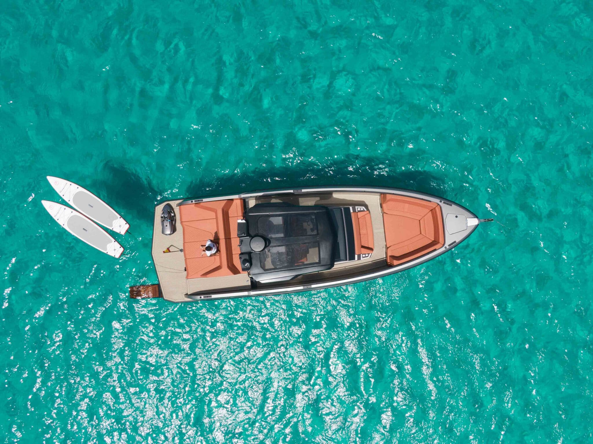 Air view of Vanquish VQ40 Caja tres - Yacht in Ibiza