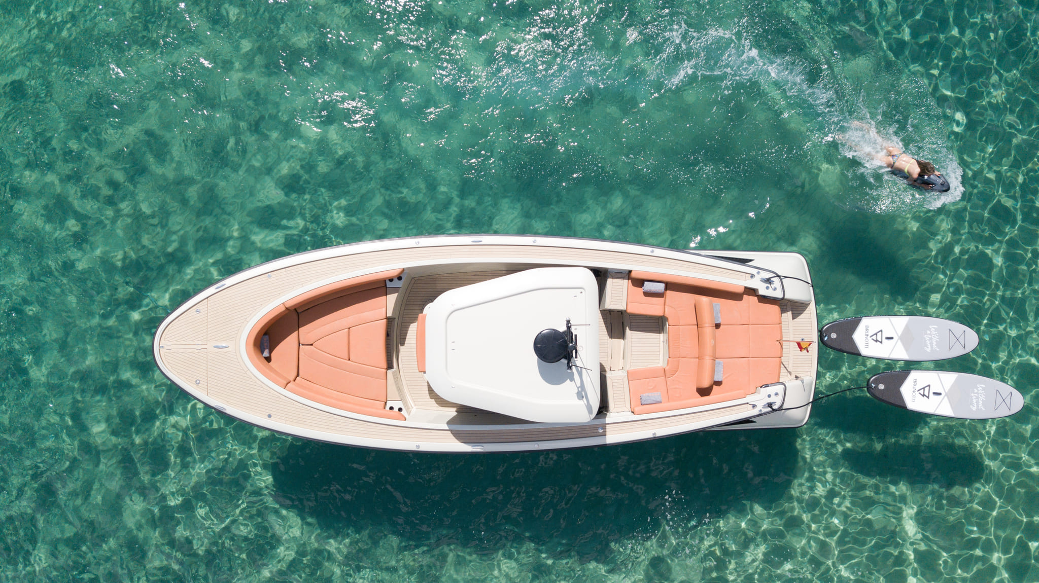 Air view of Wajer 38S Popeye - Motorboat in Ibiza