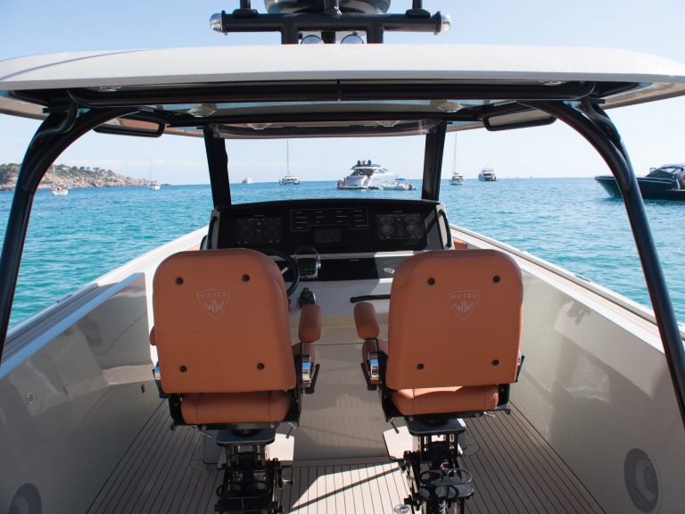 Rudder of Wajer 38S Popeye - Motorboat in Ibiza