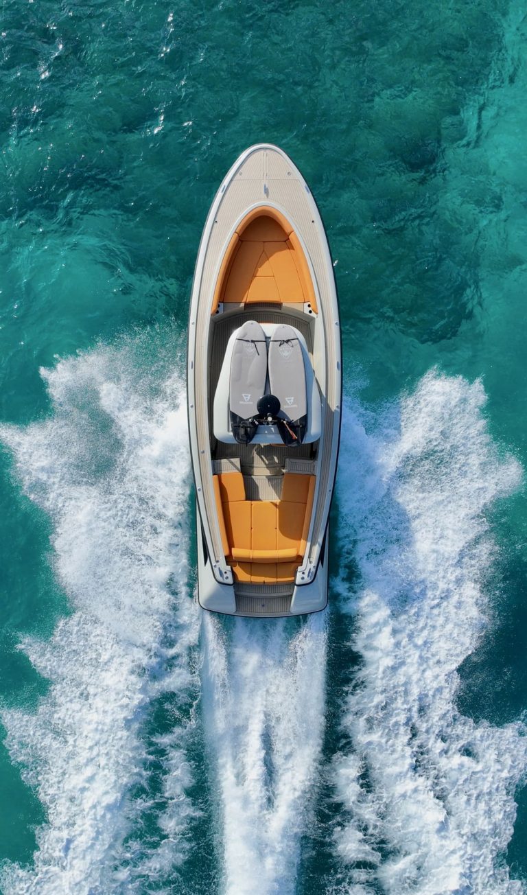 Air view of Wajer 38S Popeye - Motorboat in Ibiza