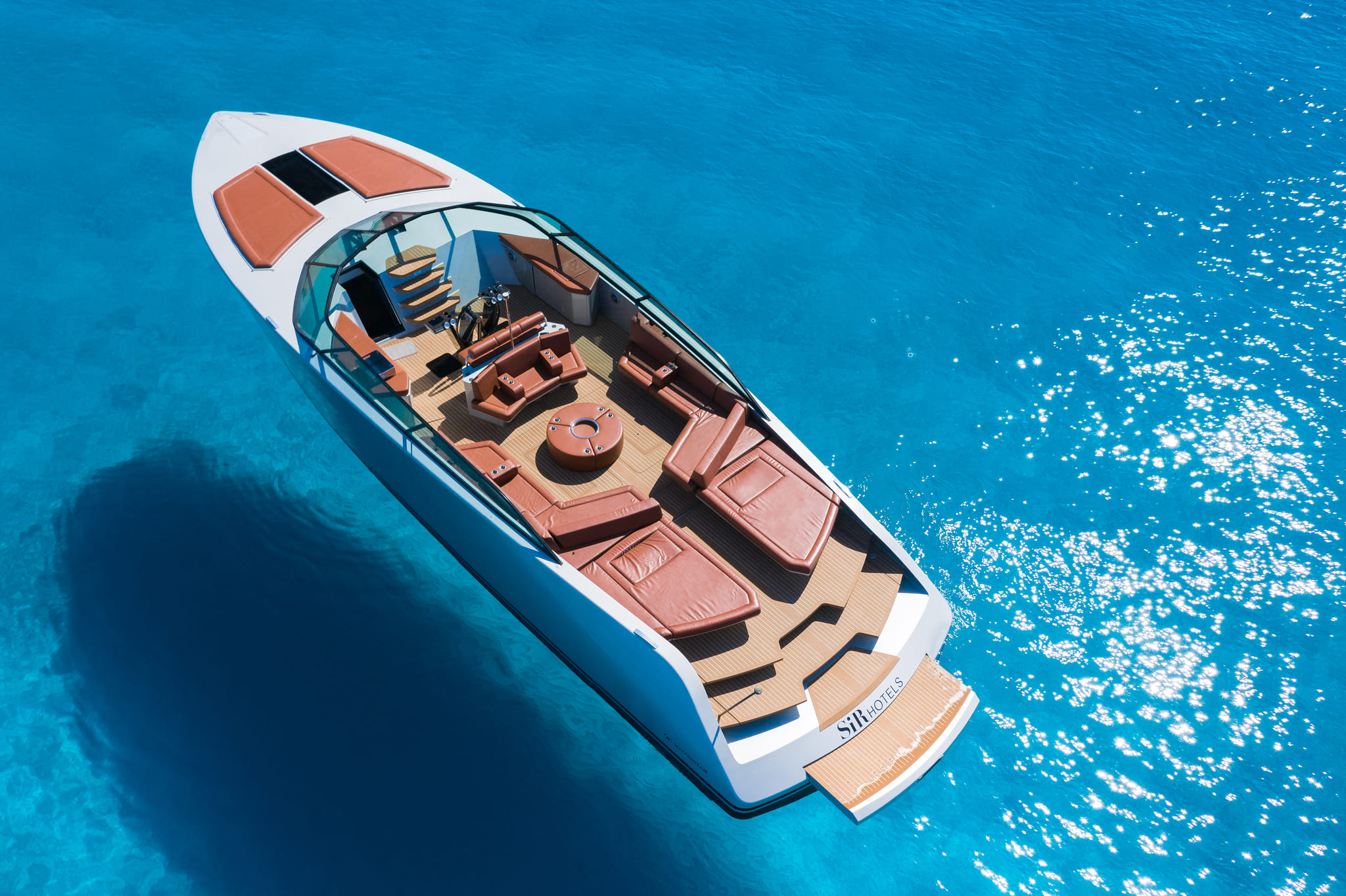 Stern of Waterdream 65 California Sir Hotel - Yacht in Ibiza