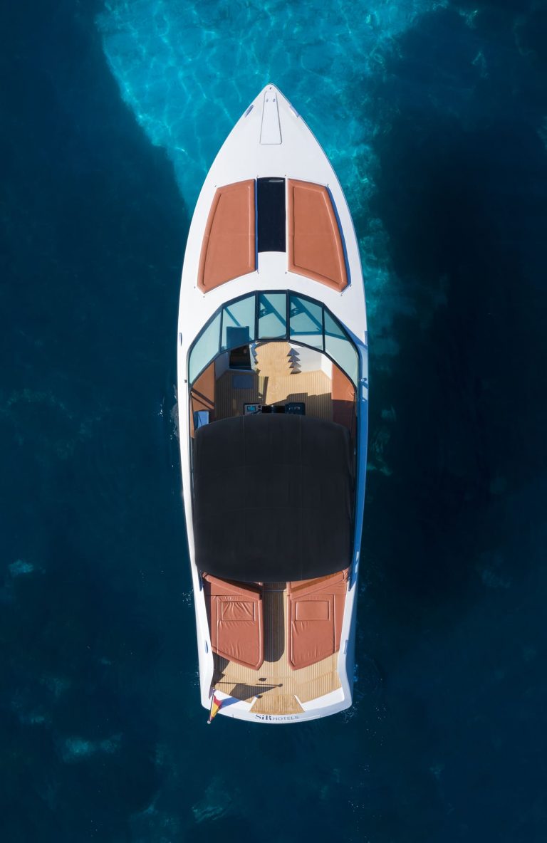 Air view of Waterdream 65 California Sir Hotel - Yacht in Ibiza
