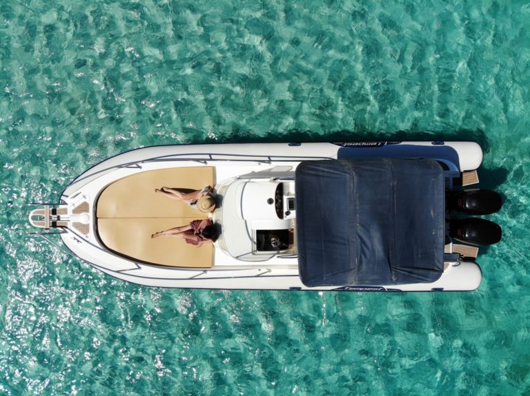 Air view of Capelli 900 Tempest Es imposible no puede ser - RIB in Ibiza