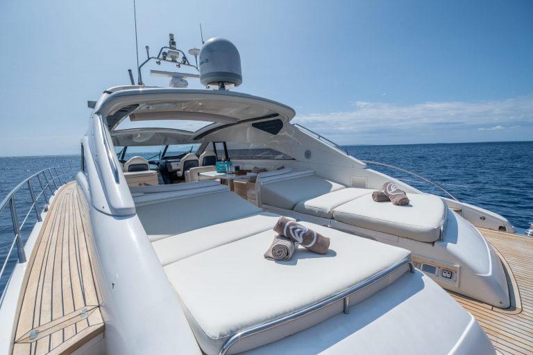 Sundeck of Princess V65 Princess Juliet - Yacht in Ibiza