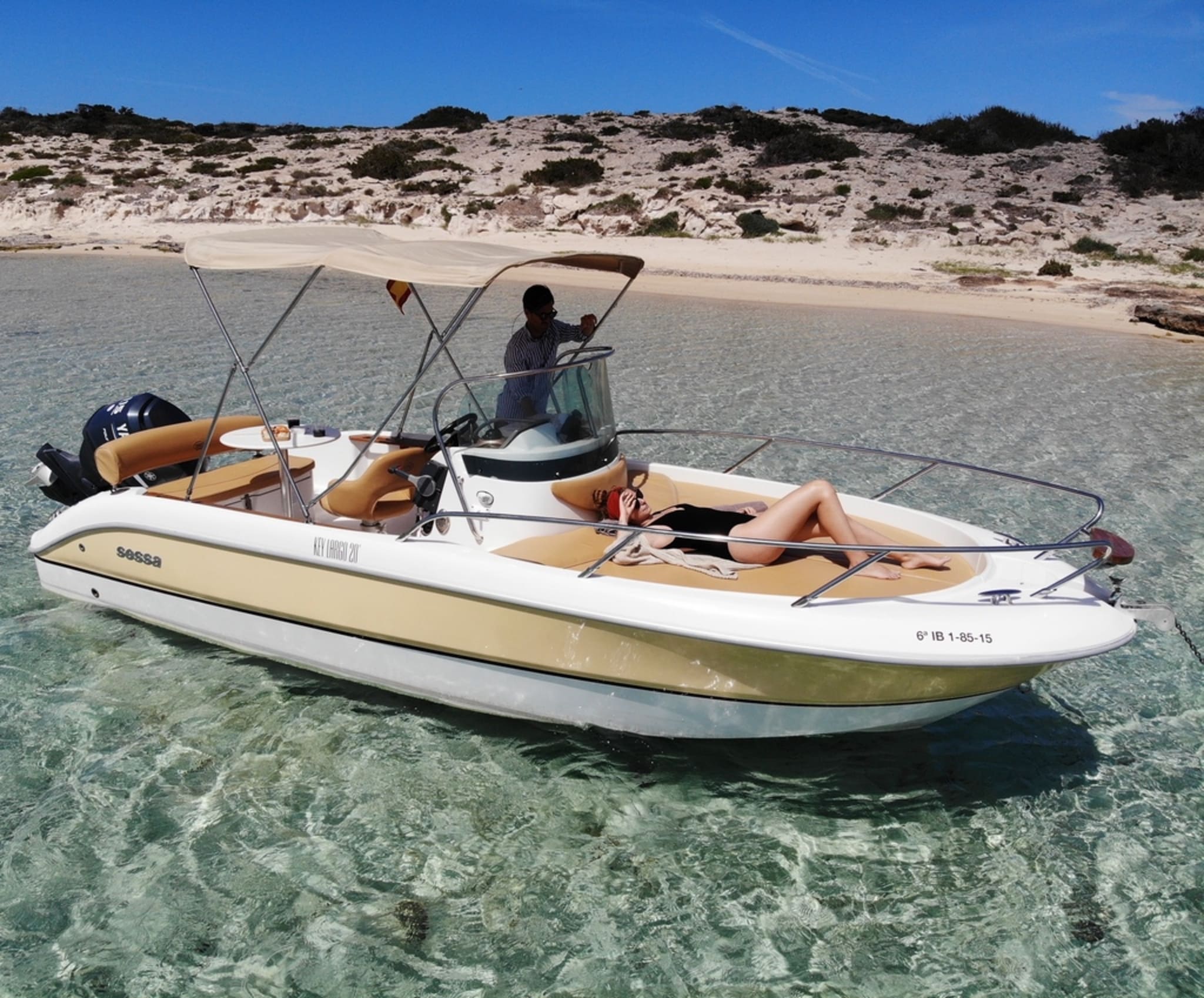 Starboard view of Sessa Marine Key Largo 20 Pedrolas - Motorboat in Ibiza