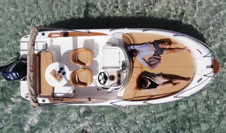 Air view of Sessa Marine Key Largo 20 Pedrolas - Motorboat in Ibiza