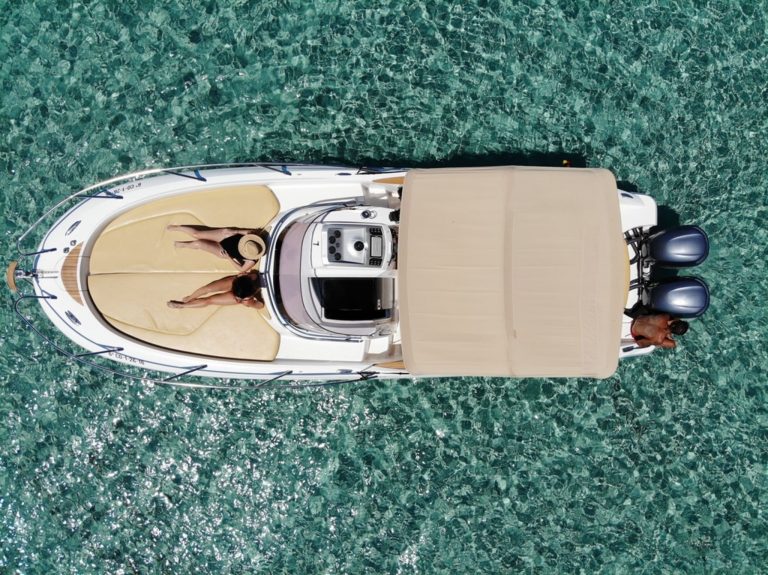 Air view 2 of Sessa Marine Key Largo 30 Ave Fénix - Motorboat in Ibiza