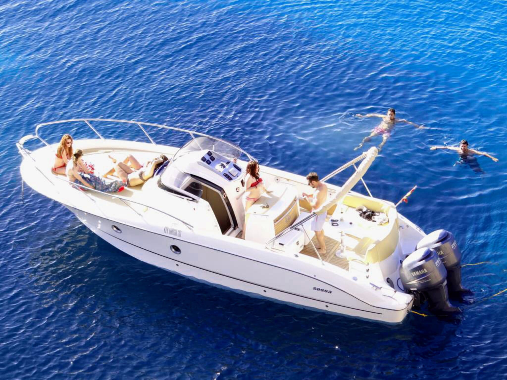 Port view 2 of Sessa Marine Key Largo 30 Permanent Sunglases - Motorboat in Ibiza