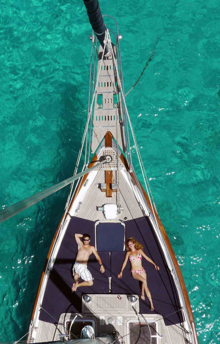 Bow of Ta Chiao CT 56 Octopus C - Sailing boat in Ibiza