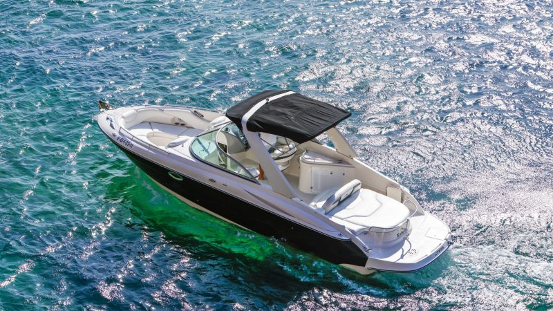 Port view of Monterey 278 SS Xatona - Motorboat in Ibiza