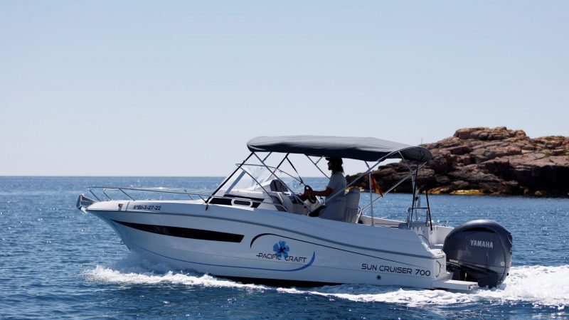 Sailing of Pacific Craft 700 Sun Crusier Monada - Motorboat in Ibiza