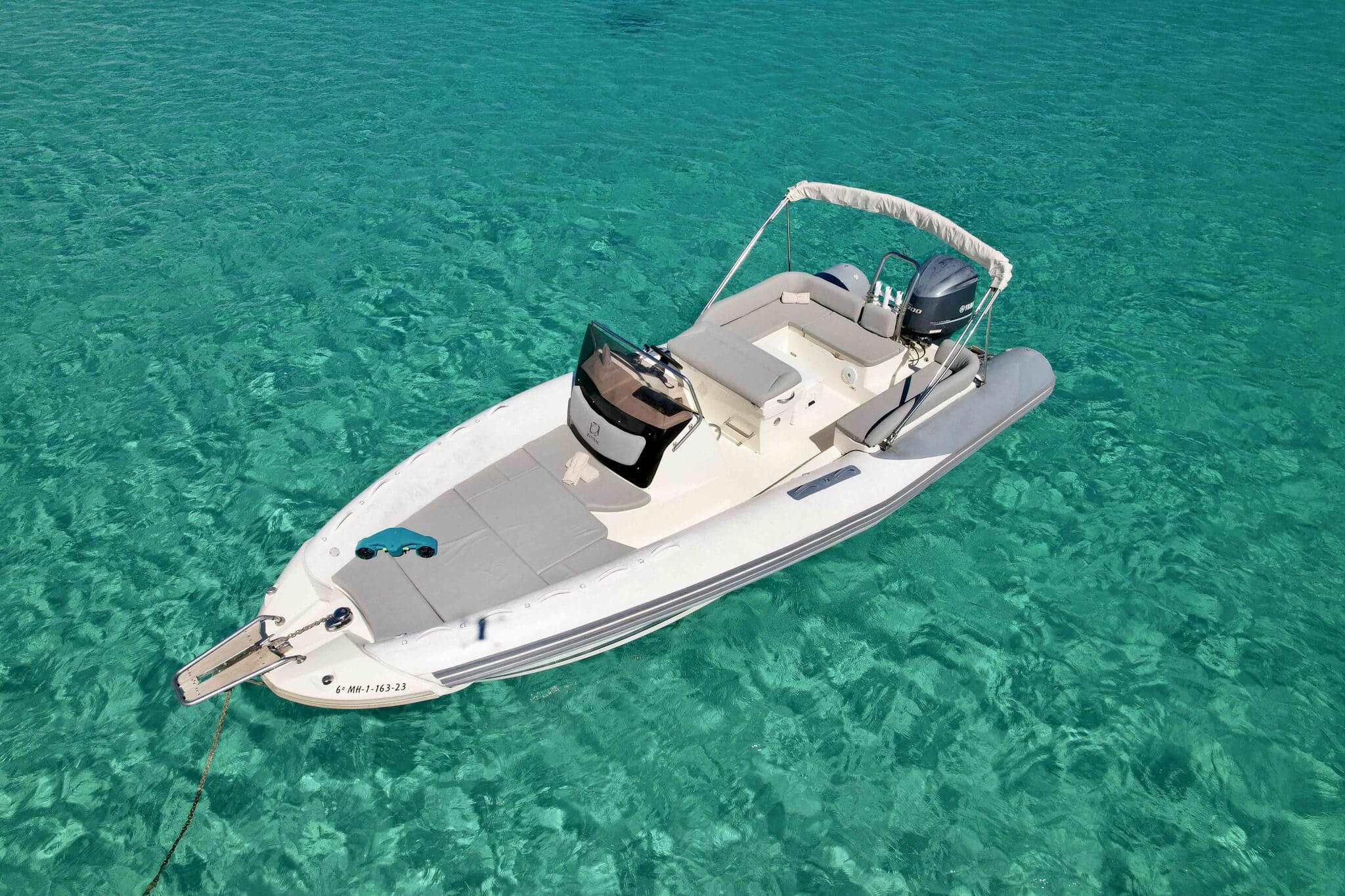 Bow of Zodiac N-ZO 760 Just Great - Inflatable boat in Ibiza