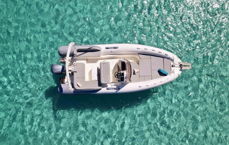 Air view of Zodiac N-ZO 760 Just Great - Inflatable boat in Ibiza