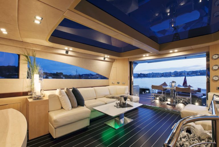 Lounge of Ab 78 Zazzazu - Yacht in Ibiza