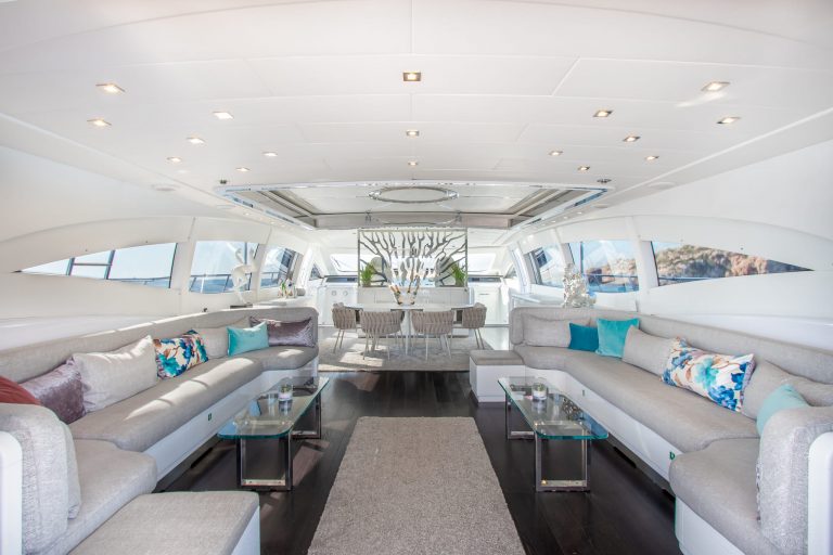 Lounge 3 of Mangusta 108 Belisa - Superyacht in Ibiza