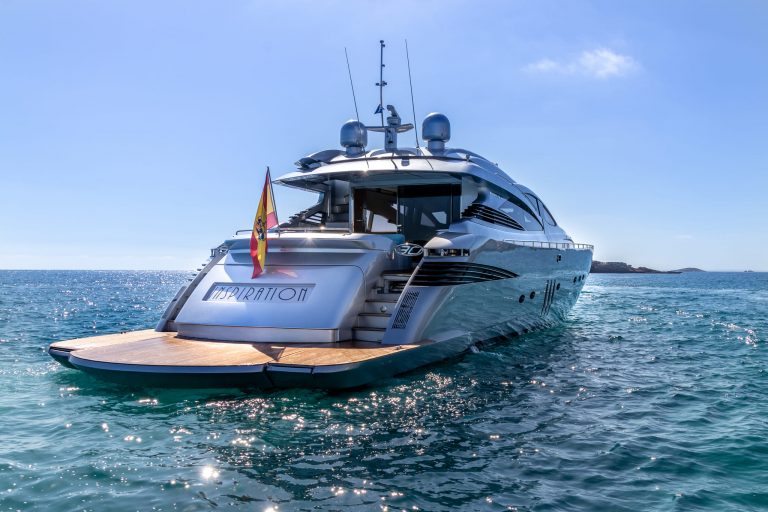 Stern of Pershing 90 Inspiration - Superyacht in Ibiza