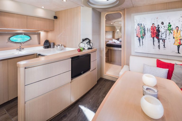 Kitchen of Princess V53 Manbero - Yacht in Ibiza