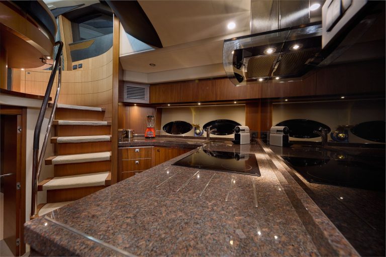 Kitchen of Princess V72 Ruby Tuesday - Yacht in Ibiza