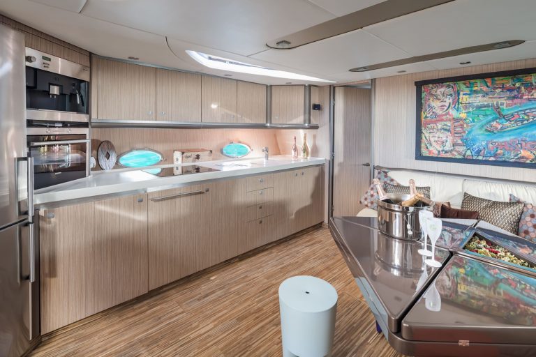 Kitchen of Sunseeker Predator 68 Tranquility III - Yacht in Ibiza