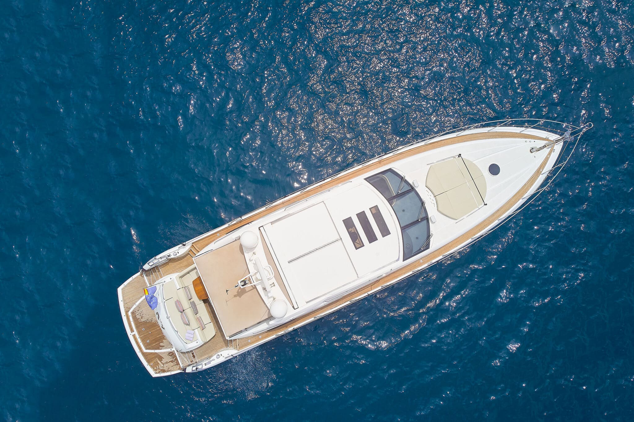 Air view of Sunseeker Predator 72 N9 - Yacht in Ibiza