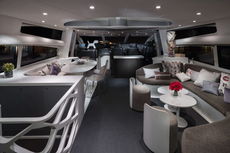 Lounge 2 of Sunseeker Predator 82 Georgia - Superyacht in Ibiza