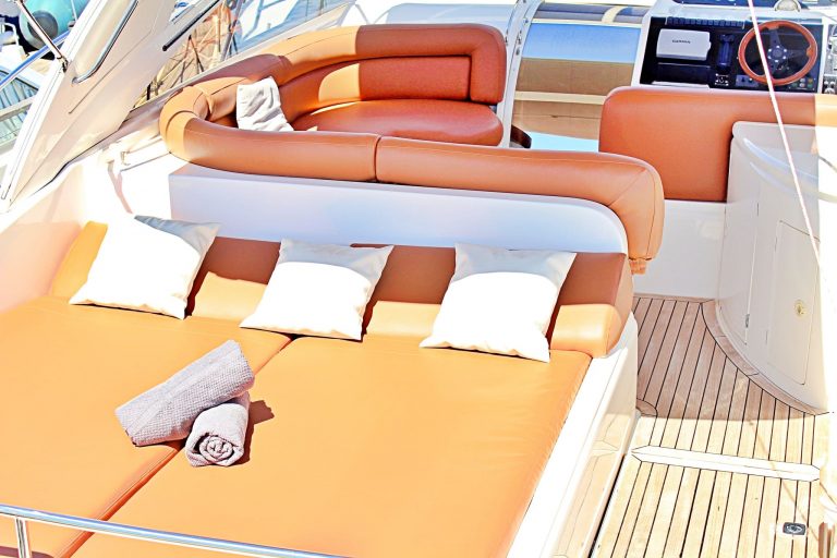 Sundeck of Princess V42 Jimbaran - Yacht in Ibiza
