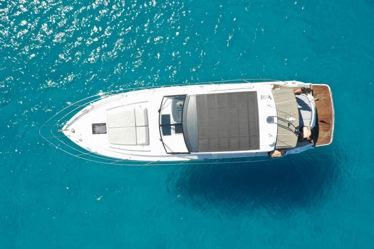 Air view of Princess V50 Aspen - Yacht in Ibiza