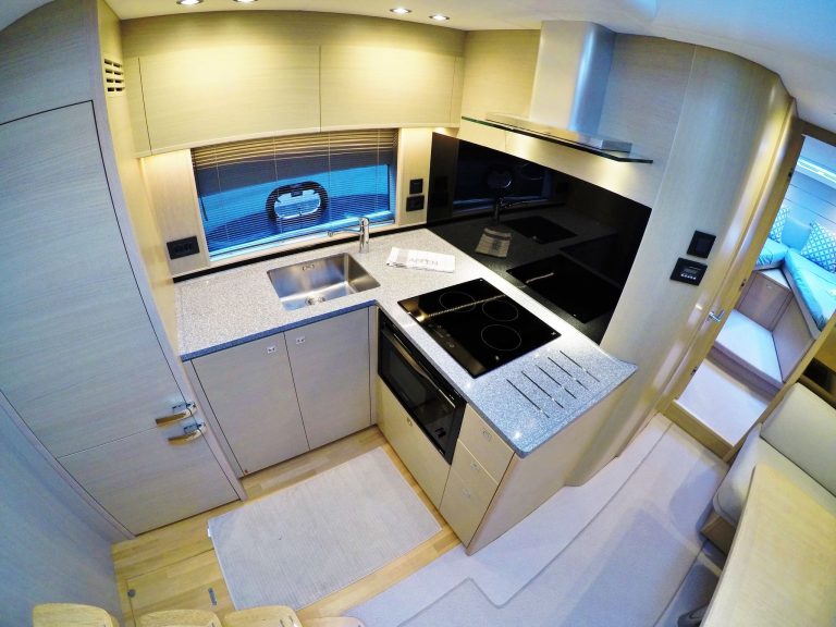 Kitchen of Princess V50 Aspen - Yacht in Ibiza