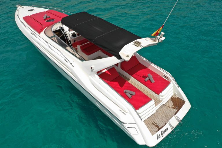 Port view of Sunseeker Apache 45 La gata - Yacht in Ibiza