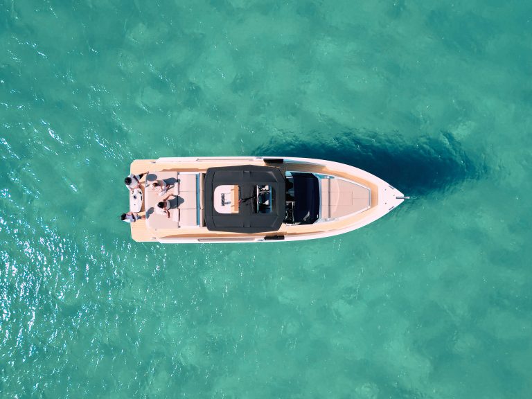 Air view of De Antonio D36 Havana - Yacht in Ibiza