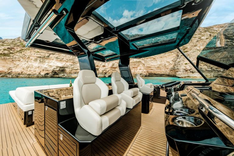 Rudder of Pardo 50 Gabriela II - Yacht in Ibiza