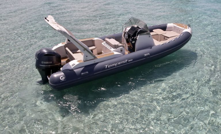 Starboard view of Capelli Tempest 800 Maruja - RIB in Ibiza