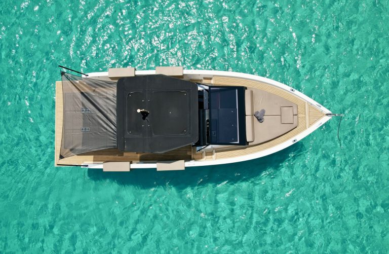 Air view of De Antonio D34 Delito - Yacht in Ibiza