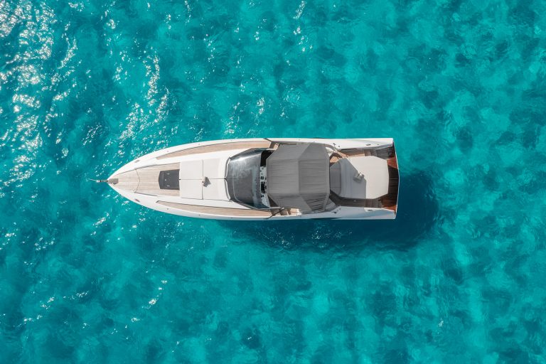 Air view 2 of Frauscher 1414 Demon Finally - Yacht in Ibiza