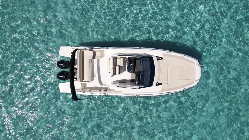 Air view of Quicksilver Activ 875 Sundeck Luz - Motorboat in Ibiza