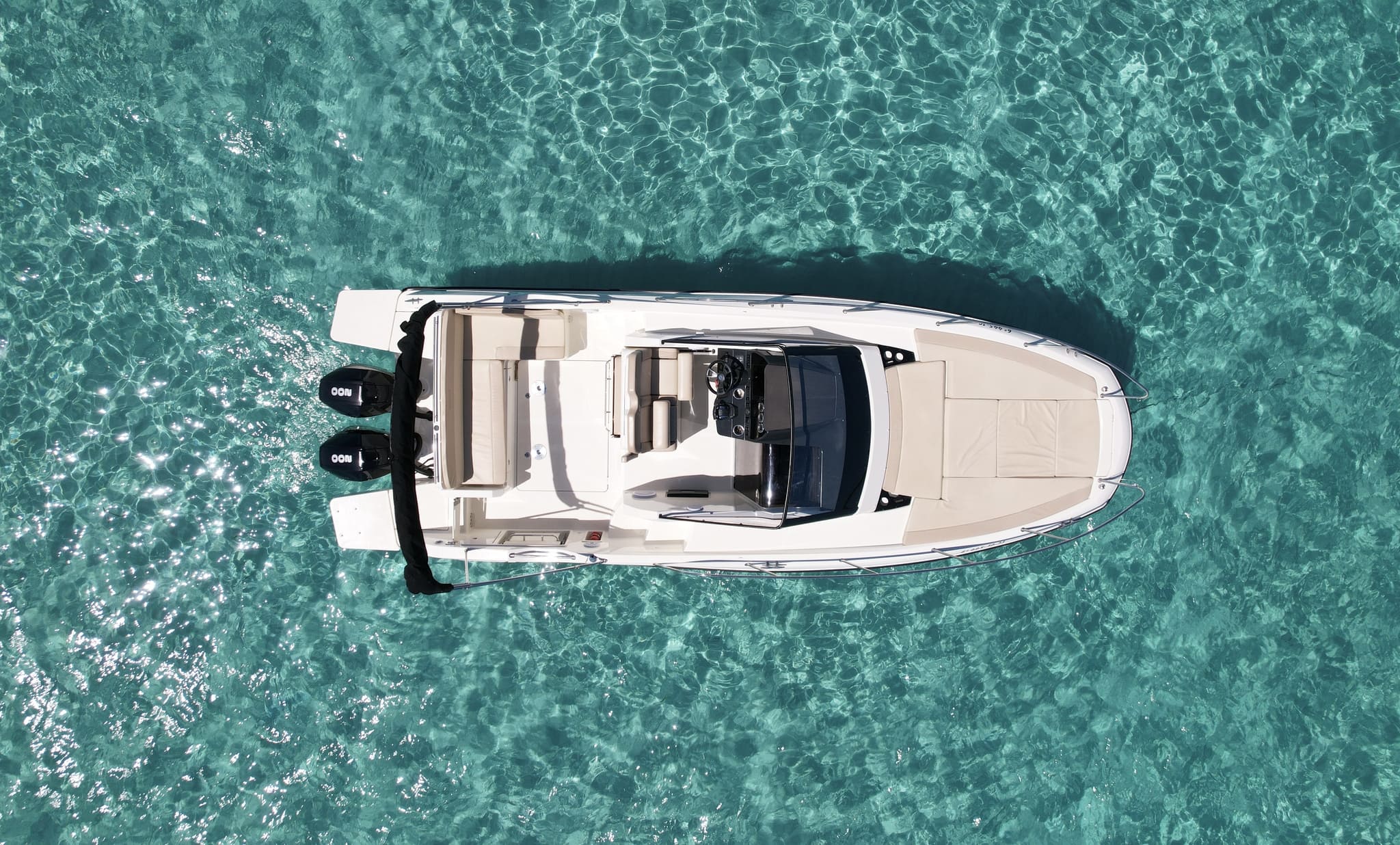 Air view of Quicksilver Activ 875 Sundeck Luz - Motorboat in Ibiza