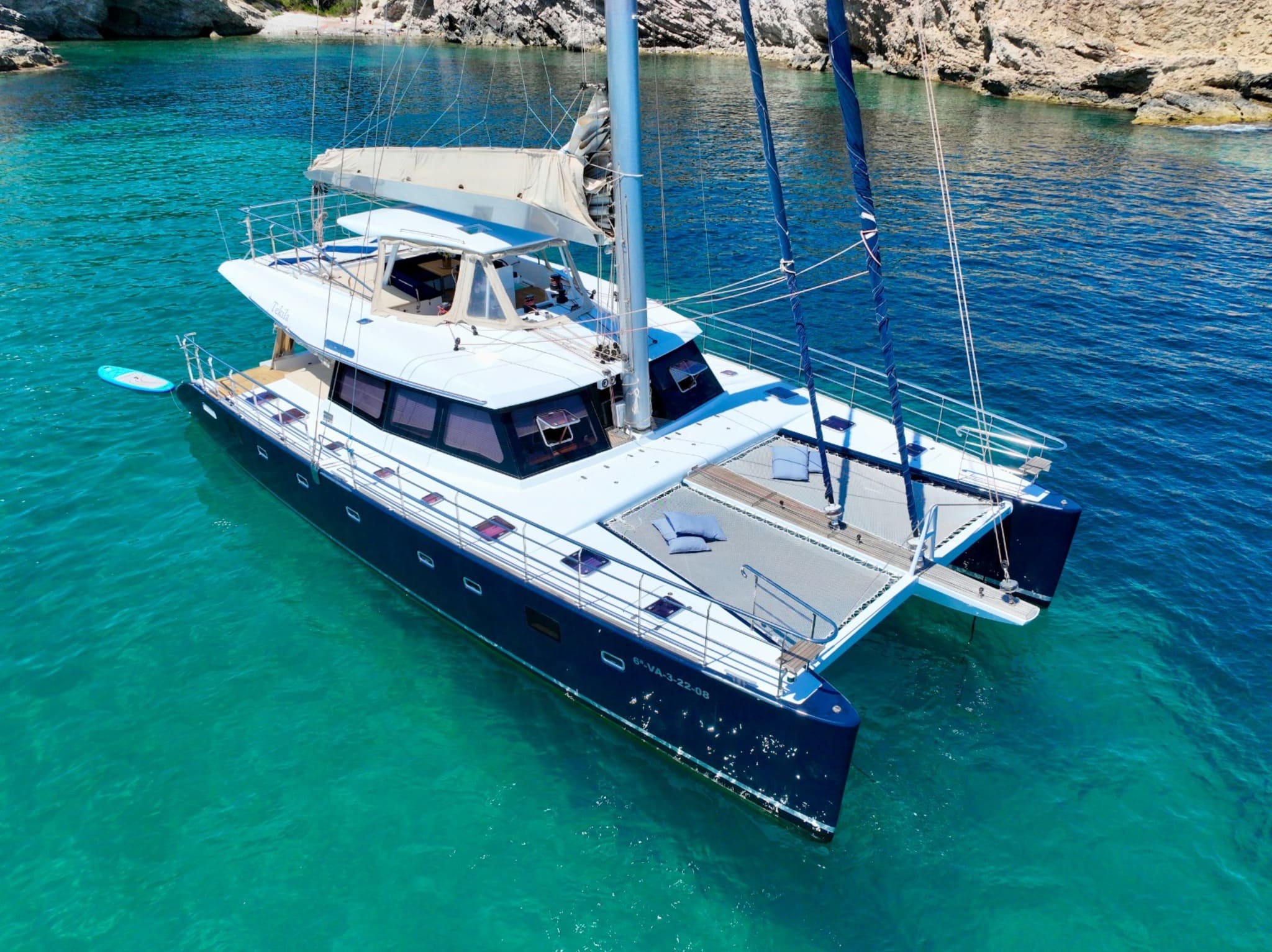 Starboard view of Sunreef 62 Tekila - Catamaran in Ibiza