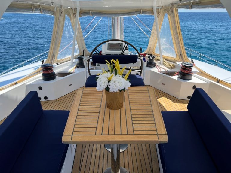 Rudder of Sunreef 62 Tekila - Catamaran in Ibiza