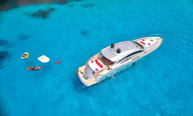 Air view of Pershing 72 Legendary - Yacht in Ibiza