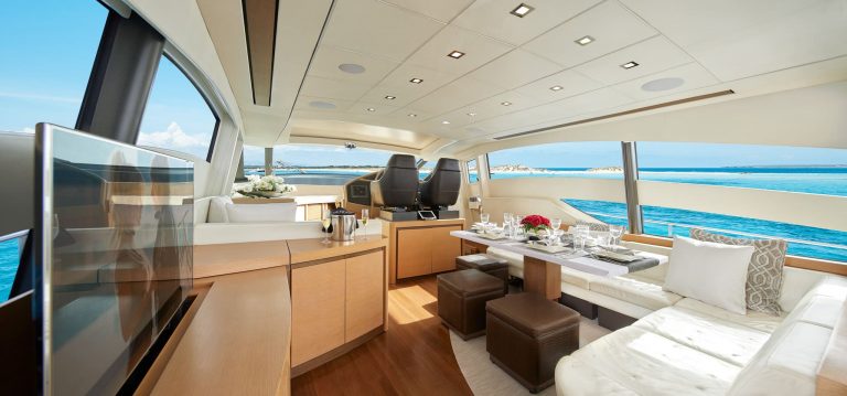 Lounge of Pershing 72 Legendary - Yacht in Ibiza