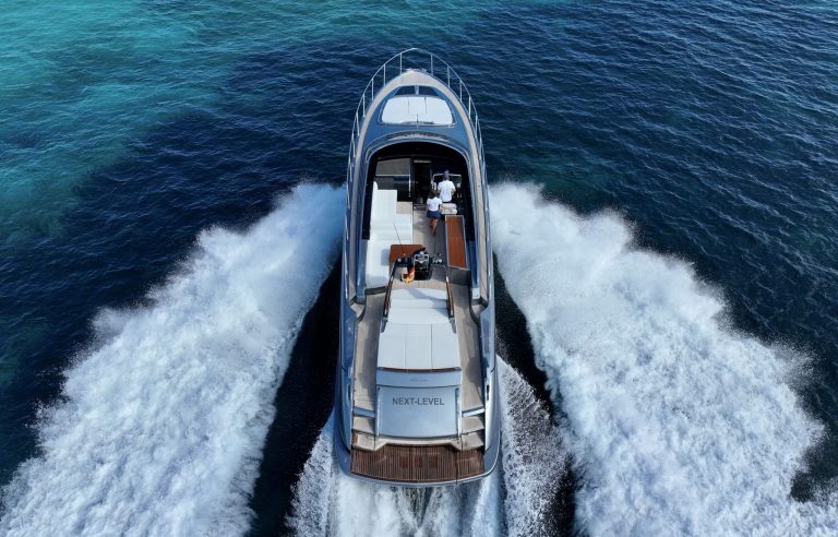 Air view of Riva Rivale 56 Next level - Yacht in Ibiza