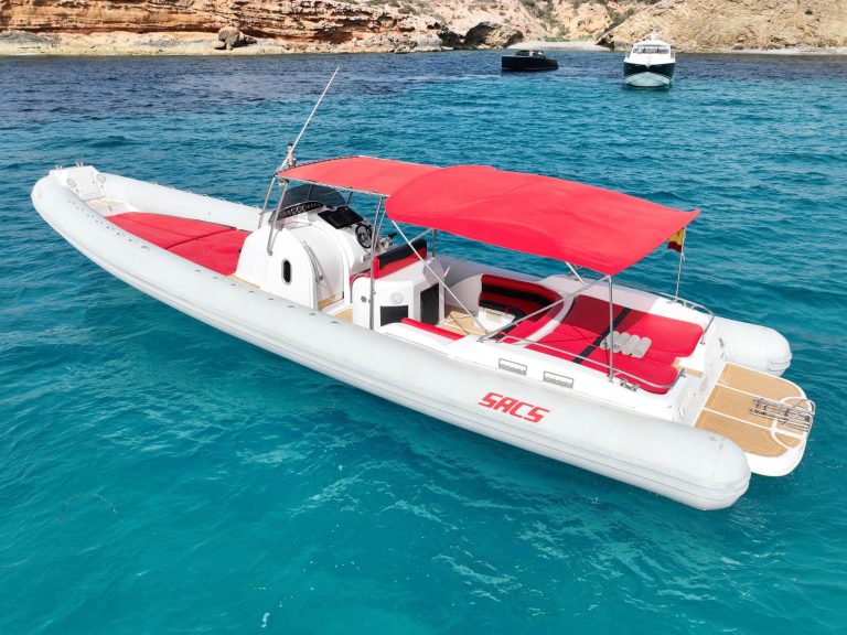 Port view 2 of Sacs Stratos 42 Floppy - Inflatable boat in Ibiza
