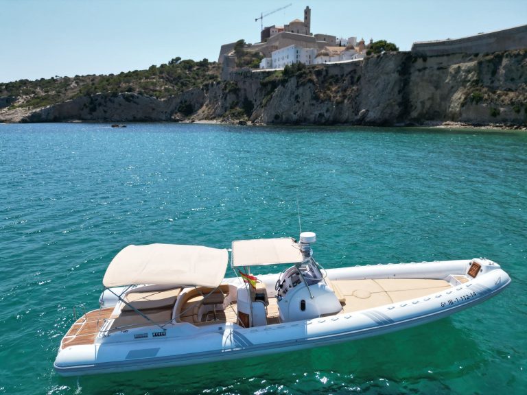 Starboard view 2 of Sacs Stratos 42 Goat - RIB in Ibiza
