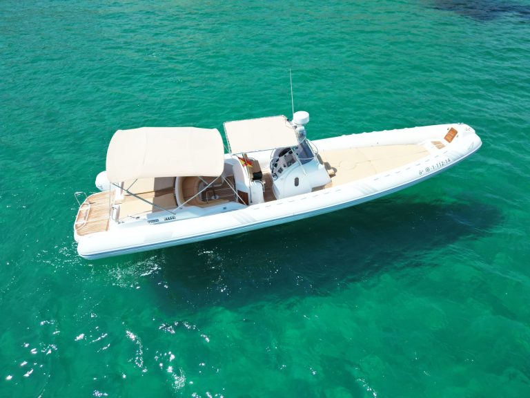Starboard view of Sacs Stratos 42 Goat - RIB in Ibiza